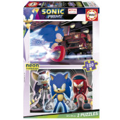 Puzzle Sonic Prime Neon 2x100 peças