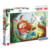 Puzzle The Dragon and the Knight 180 peças