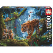 Puzzle Tigres na Árvore 1000 peças