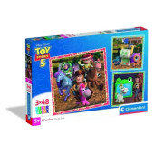 Puzzle Toy Story 5 3x48 Peças Clementoni