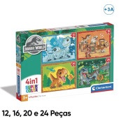 Puzzles 4 em 1 Jurassic World