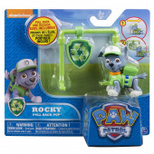 Rocky Pull Back Pup Figura Básica Patrulha Pata