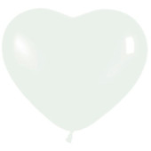 Saco de 50 Balões Coração Branco 12