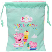 Saco Lanche Porquinha Peppa Ice Cream 25cm