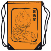 Saco Mochila Laranja Goku Dragon Ball 45cm