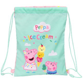 Saco Mochila Porquinha Peppa Ice Cream 34cm