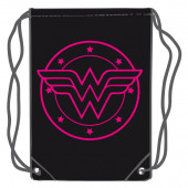 Saco Mochila Wonder Woman DC Comics Rosa 45cm