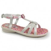 Sandalias hello kitty flowers white