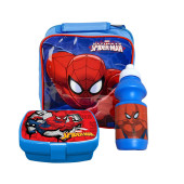 Set de Lancheira, Sanduicheira e Garrafa Desporto Spiderman Marvel