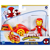 Spidey and his Amazing Friends Figura e Veículo Básico Iron Man