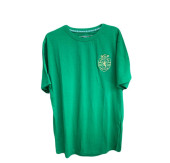 T-Shirt Adulto Sporting Campeão 2023/2024 Verde Emblema Bordado