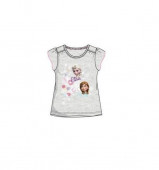 T-Shirt Frozen Elsa e Anna Cinza