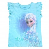 T-shirt mangas volantes Elsa Frozen Disney