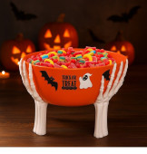 Taça Halloween Com Suporte 26cm