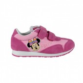 Tennis sapatilha com felcro Minnie - rosa
