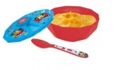 Tigela com tampa + colher Mickey