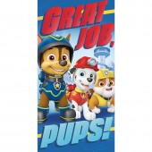 Toalha em micrifibra da Patrulha Pata - Great Job Pups