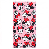 Toalha Minnie Hashtag Rosa Microfibra