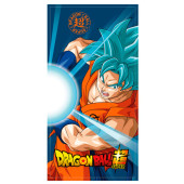 Toalha Praia Algodão Dragon Ball Super Saiyan Blue