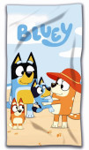 Toalha Praia Microfibra Bluey Family