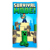 Toalha Praia Microfibra Minecraft Survival Mode