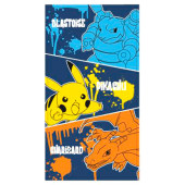 Toalha Praia Microfibra Pokémon Blastoise/Pikachu/Charizard