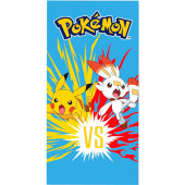 Toalha Praia Microfibra Pokémon Pikachu VS Scorbunny