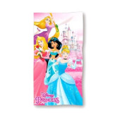 Toalha Praia Microfibra Princesas Disney Castelo