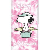 Toalha Praia Microfibra Snoopy Ready for Summer