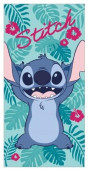 Toalha Praia Microfibra Stitch Disney Flowers