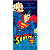 Toalha Praia Microfibra Superman Krypton