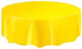 Toalha Redonda Amarelo Girassol Compacta