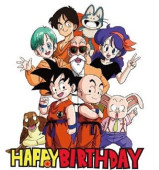Topper Bolo Dragon Ball Happy Birthday