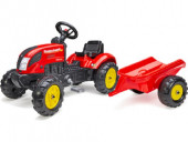 Trator Farmer Vermelho com Reboque Falk