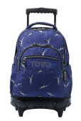 Trolley Mochila Escolar 45cm Totto Dinossaurs