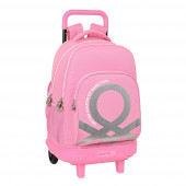 Trolley Mochila Escolar Compacto Ext 45cm Benetton Flamingo Pink