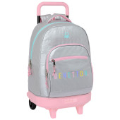 Trolley Mochila Escolar Compacto Ext 45cm Benetton Silver