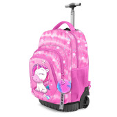 Trolley Mochila Escolar Oh My Pop! Unicórnio Daydream 47cm