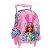 Trolley Mochila Pré Escolar 30cm Barbie Happy Vibes