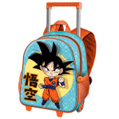 Trolley Mochila Pré Escolar 3D Dragon Ball Brave 34cm