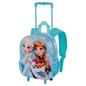 Trolley Mochila Pré Escolar 3D Frozen 2 Happiness 34cm