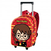 Trolley Mochila Pré Escolar 3D Harry Potter Wand 34cm