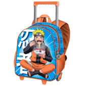 Trolley Mochila Pré Escolar 3D Naruto Ramen 34cm