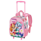 Trolley Mochila Pré Escolar 3D Skye Patrulha Pata Friendship Grow 34cm