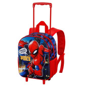 Trolley Mochila Pré Escolar 3D Spiderman Mighty 34cm