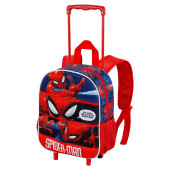 Trolley Mochila Pré Escolar 3D Spiderman Stronger 34cm