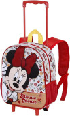 Trolley Mochila Pré-Escolar Minnie Flowered 34cm