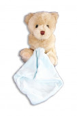 Ursinho com manta azul 18cm para bebé