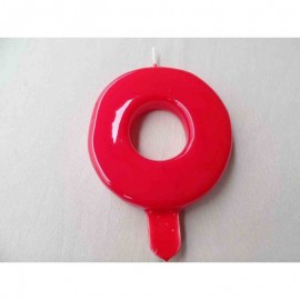 Vela nº 0 Vermelho 9,5cm