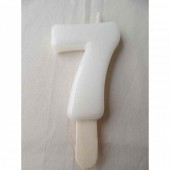 Vela nº 7 Branco 9,5cm